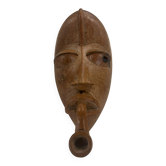 Masque africain bois clair