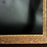 Old frame wood and stucco patinated and gilded