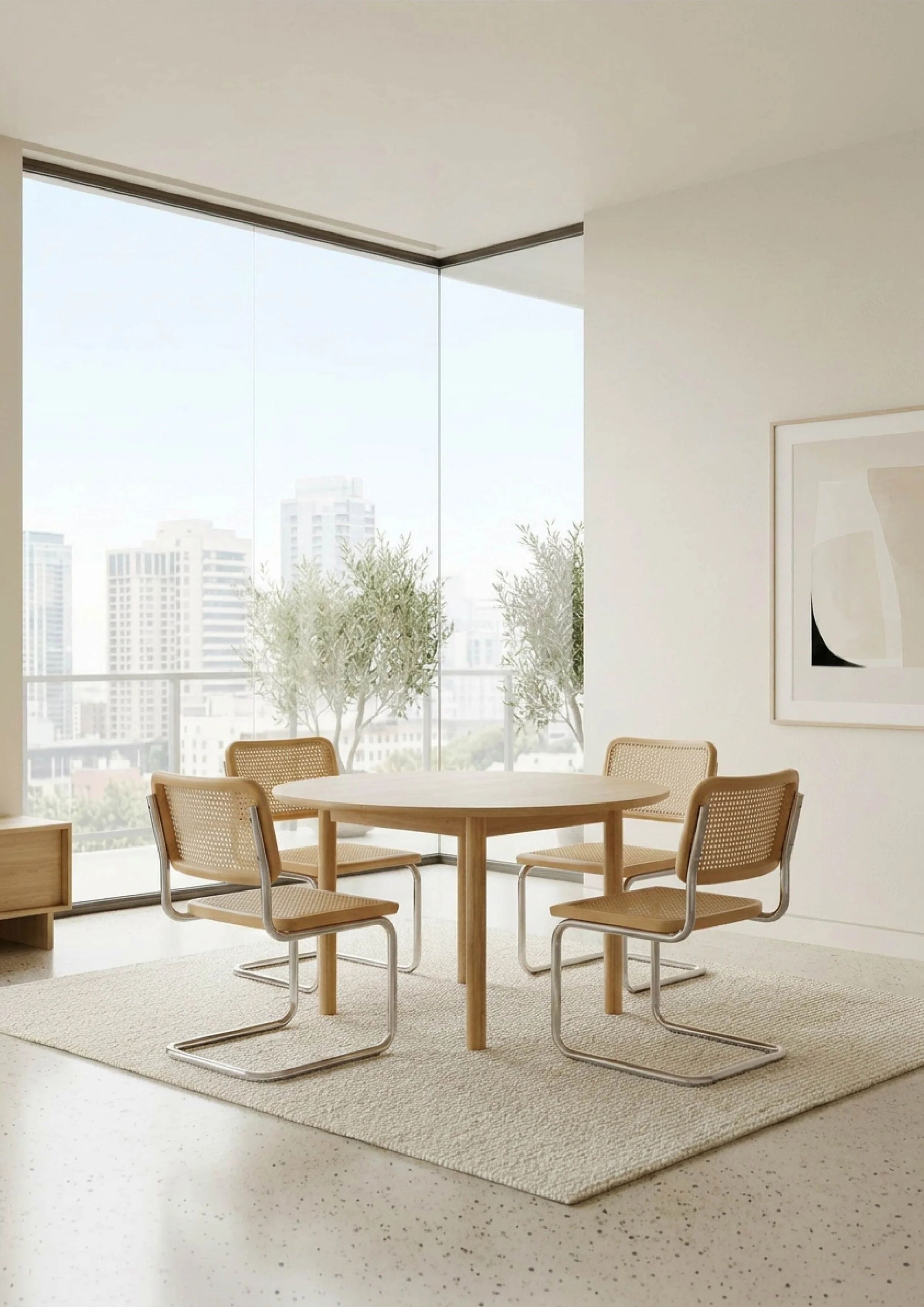 To be seized! 4 original Breuer chairs — made in Italy, 1993.