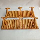 Wall bamboo doormanteaux (set of two)
