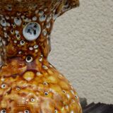Honey colored fat lava pitcher