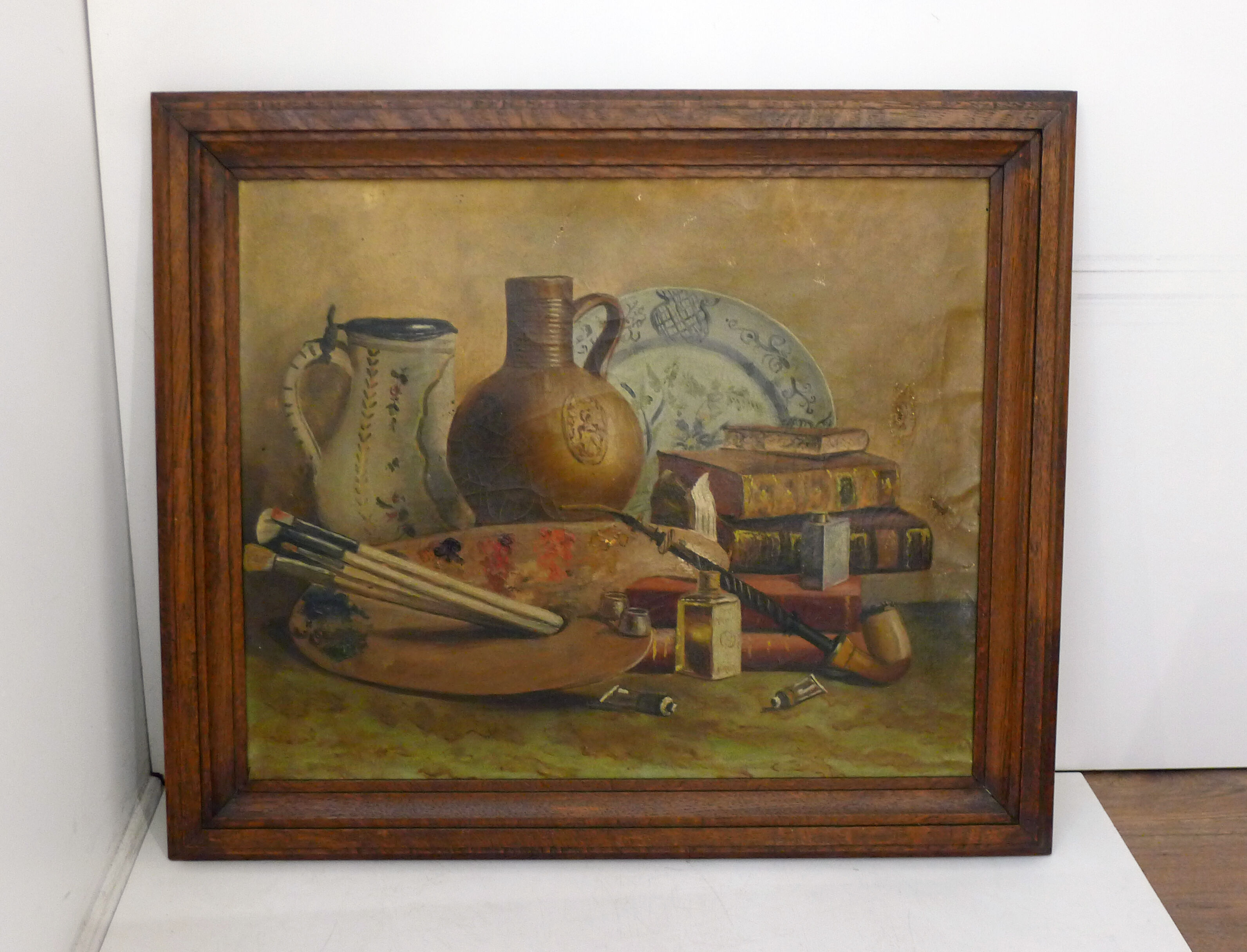 Still life oil painter late nineteenth