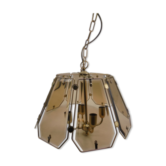 Smoked glass pendant