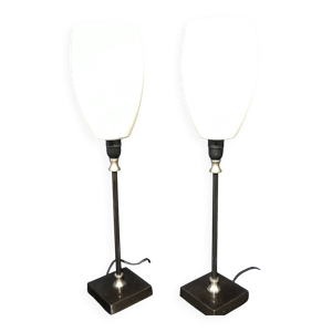 Paire de lampes art Déco