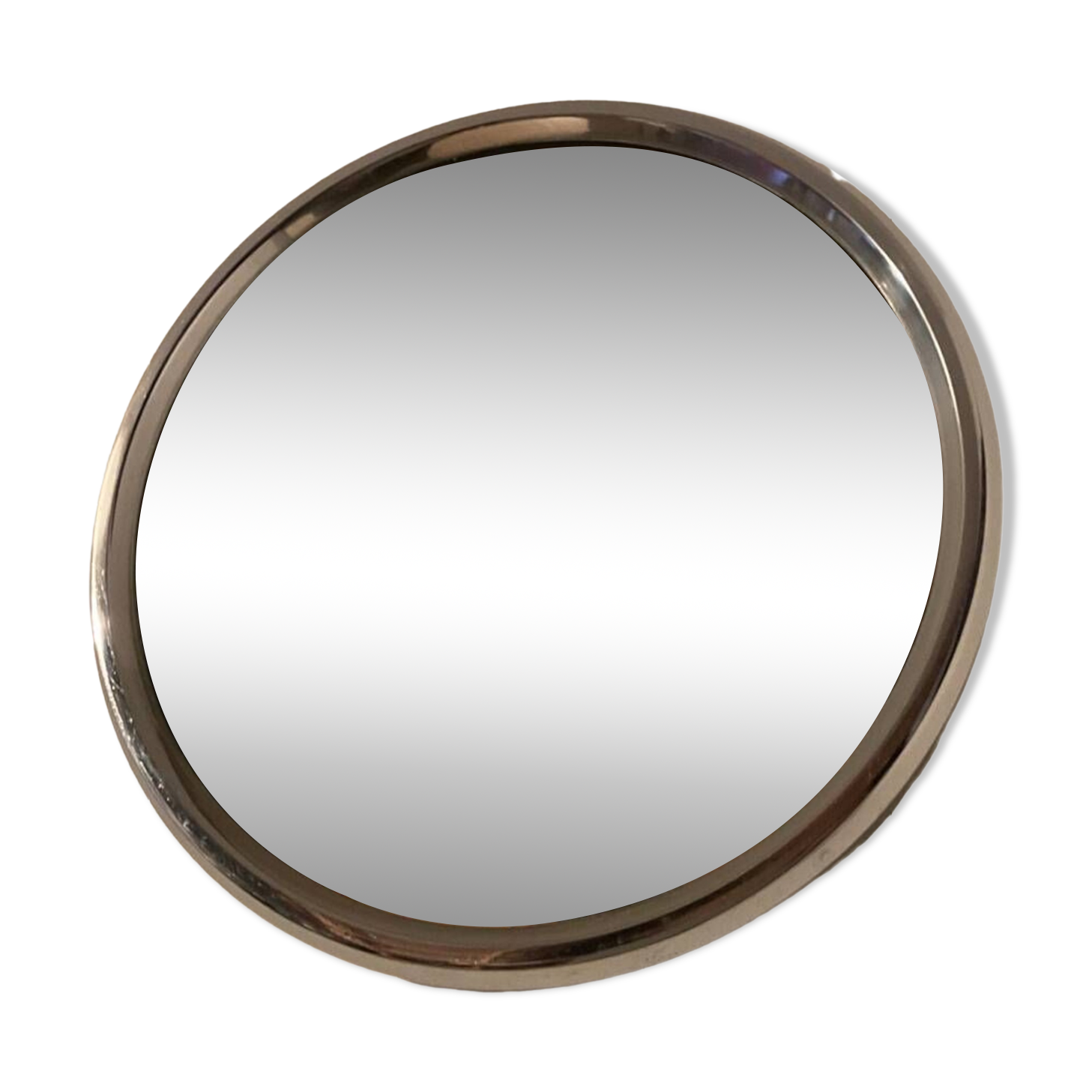 Vintage stainless steel mirror from the 50s and 60s