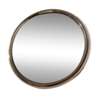 Vintage stainless steel mirror from the 50s and 60s
