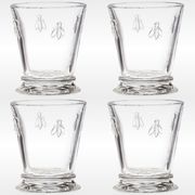 4 water glasses called "cups ' La Rochère for Museum of Paris