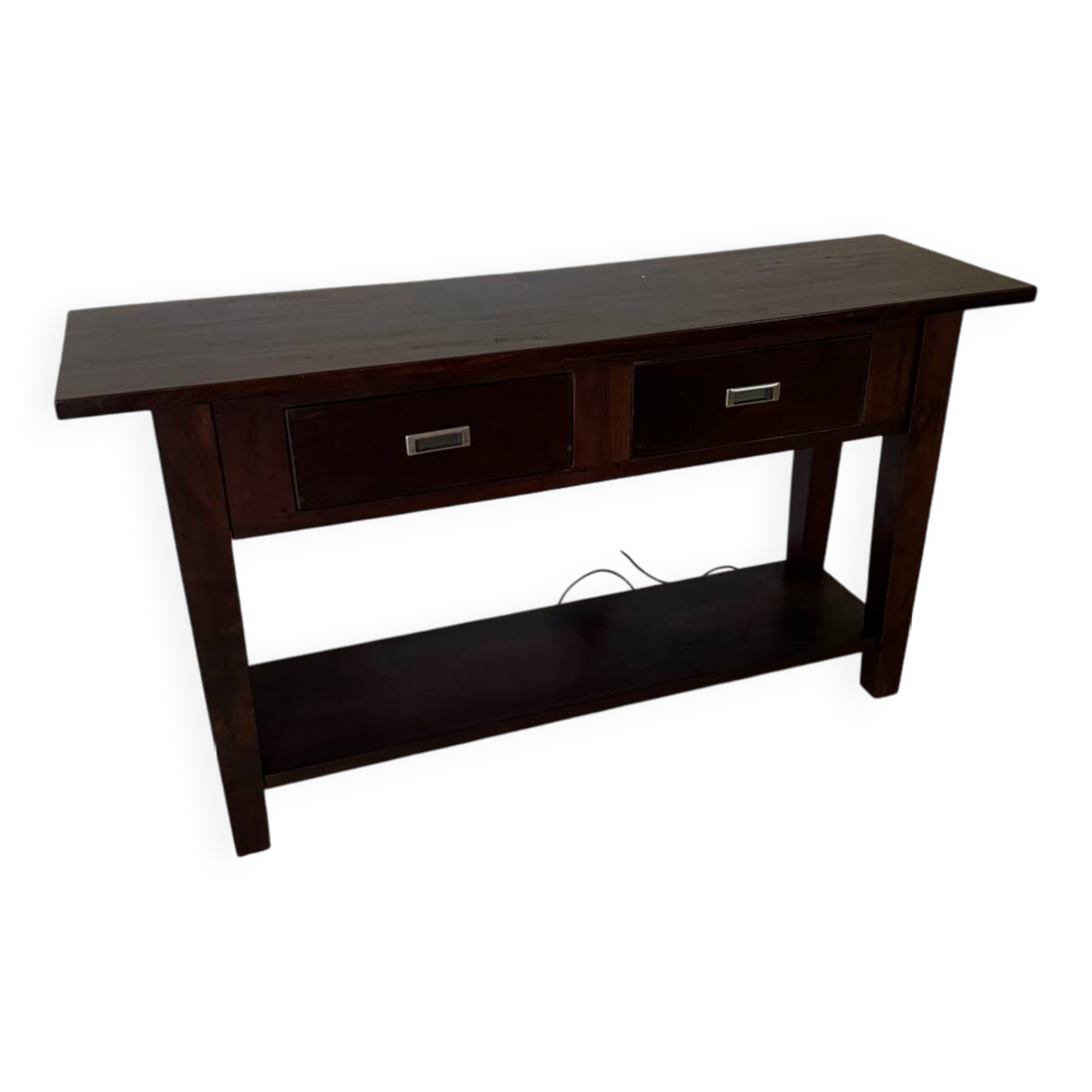 Table d'appoint console en bois massif