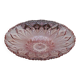 Vintage pink glass fruit bowl – ø 33 cm, h 7 cm