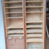 Double curtain binder of solid oak notary 1930
