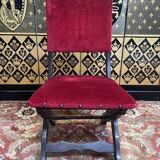 Suite de 6 chaises piètement X chêne