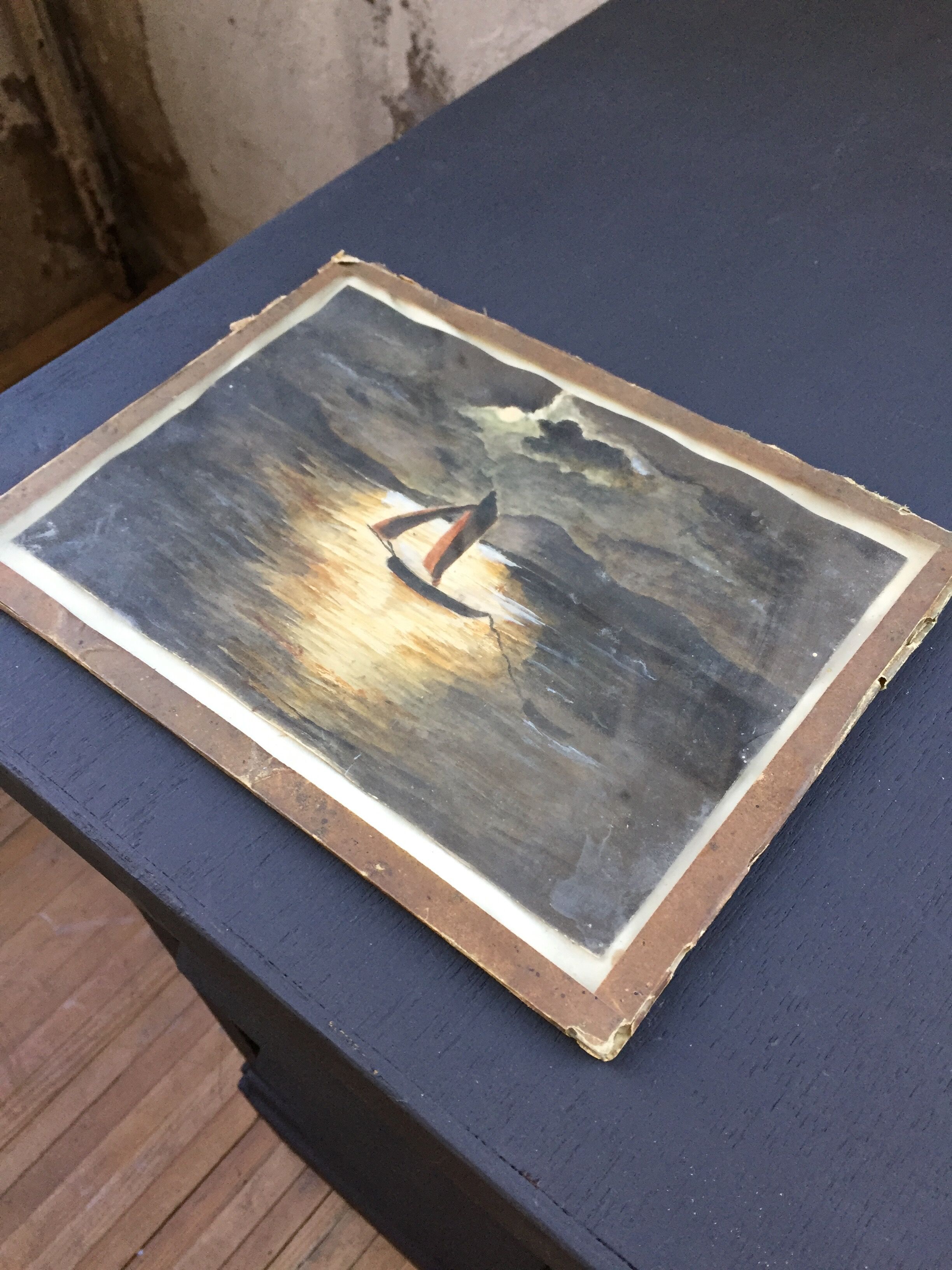 Watercolor framed painting