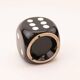 Black die-shaped pot 12 by 12.