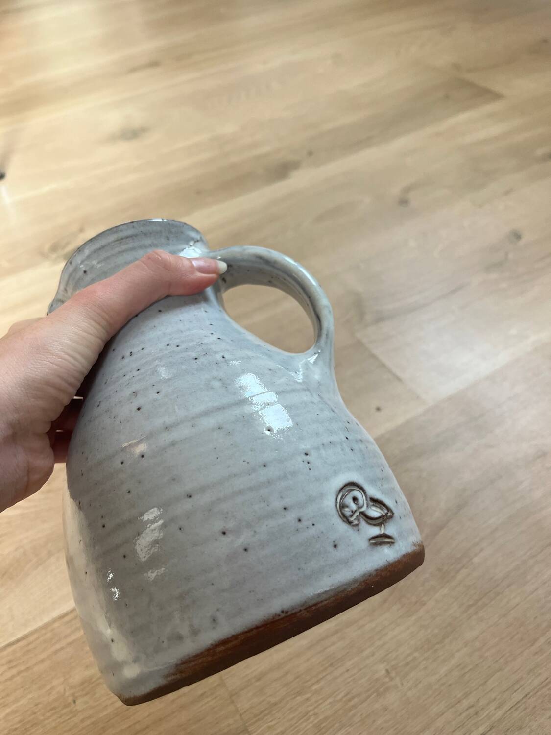 Jeanne and Norbert Pierlot stoneware pitcher