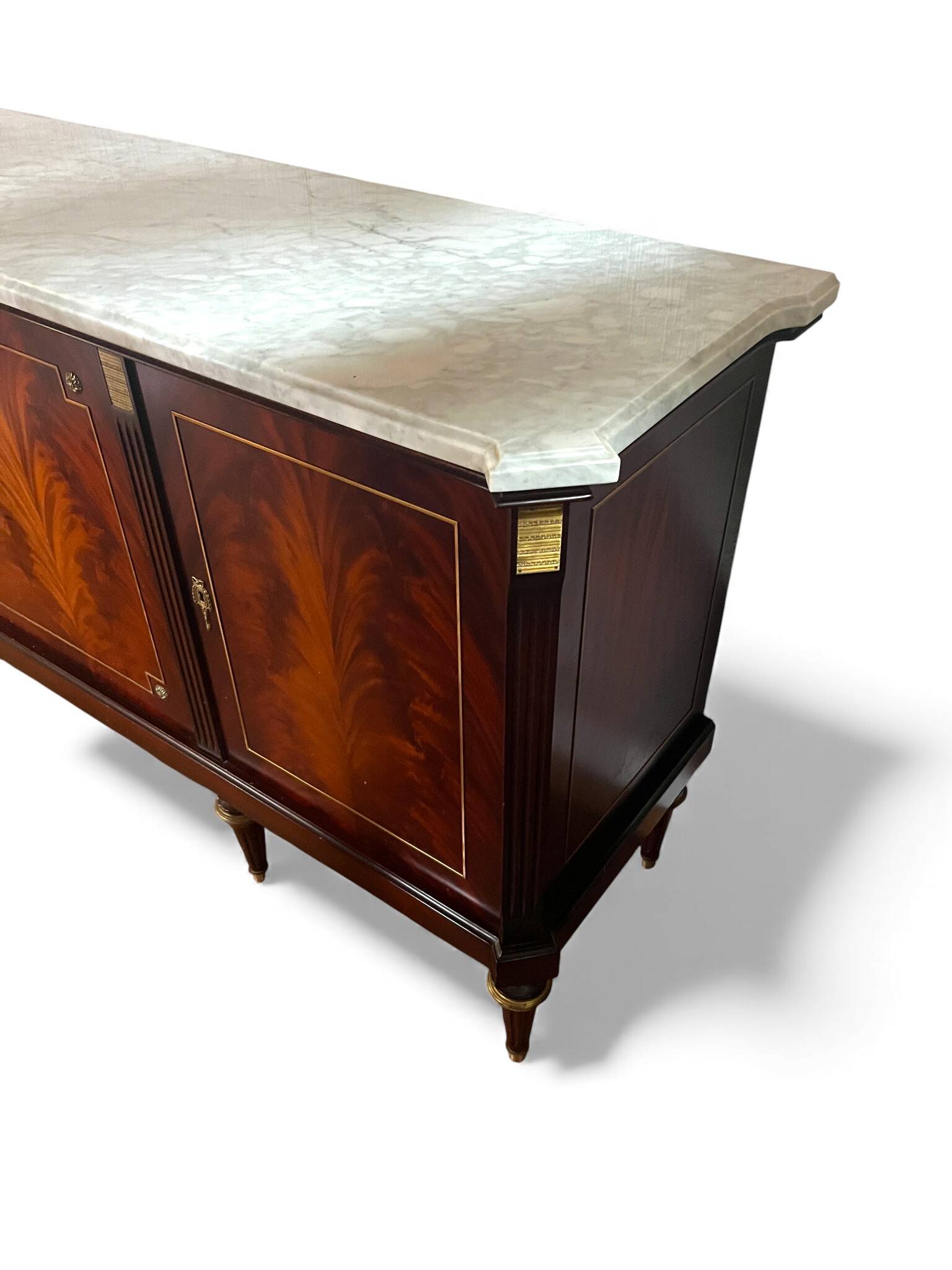 Louis XVI style sideboard in solid mahogany