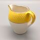9-cup coffee set, textured yellow Moulin des Loups milk jug
