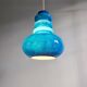 Large Space Age pendant light in blue opaline, 1960s-70s