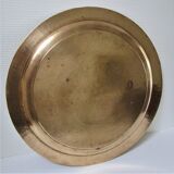 Algerian brass tray vintage mid 20th century