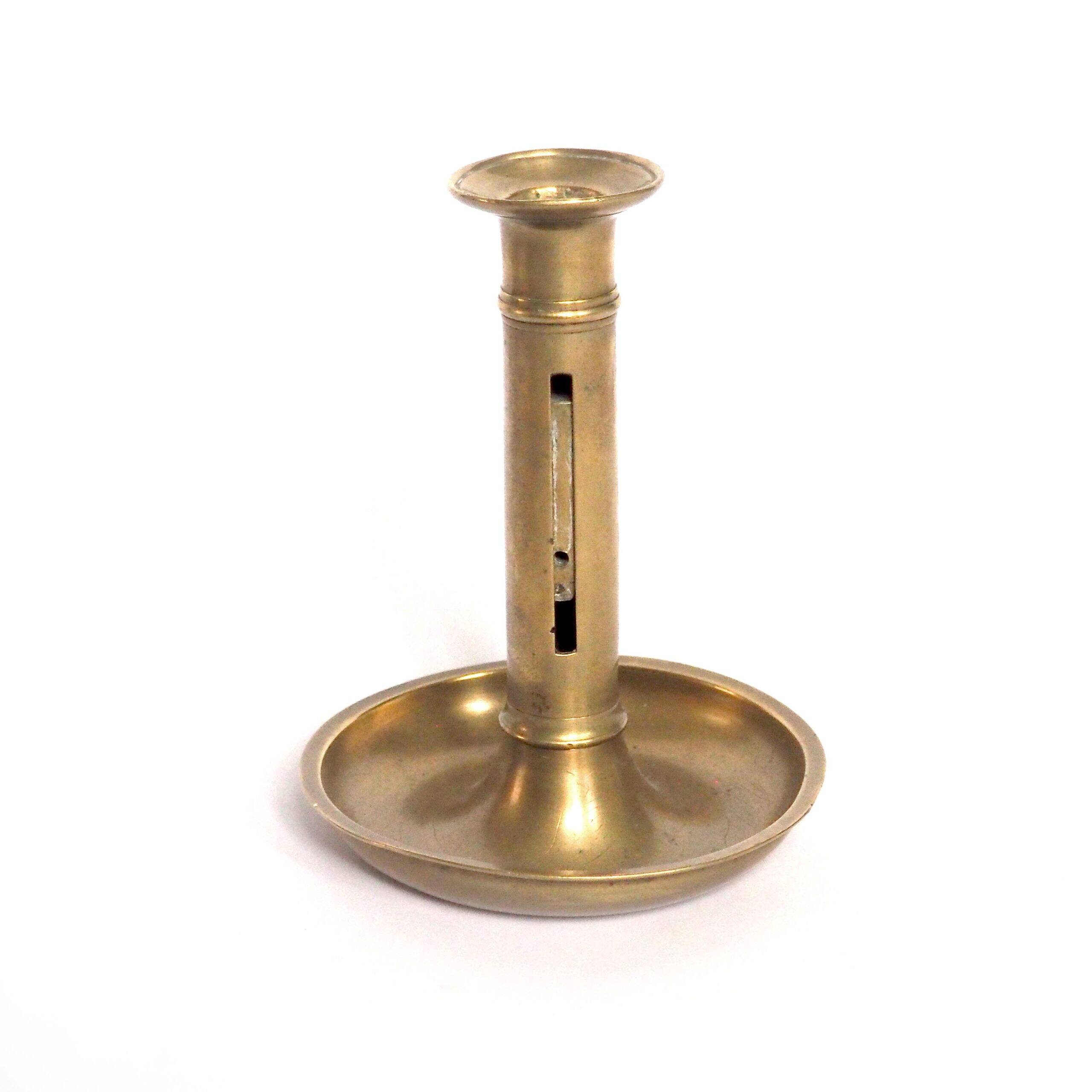 Brass candle holder dish