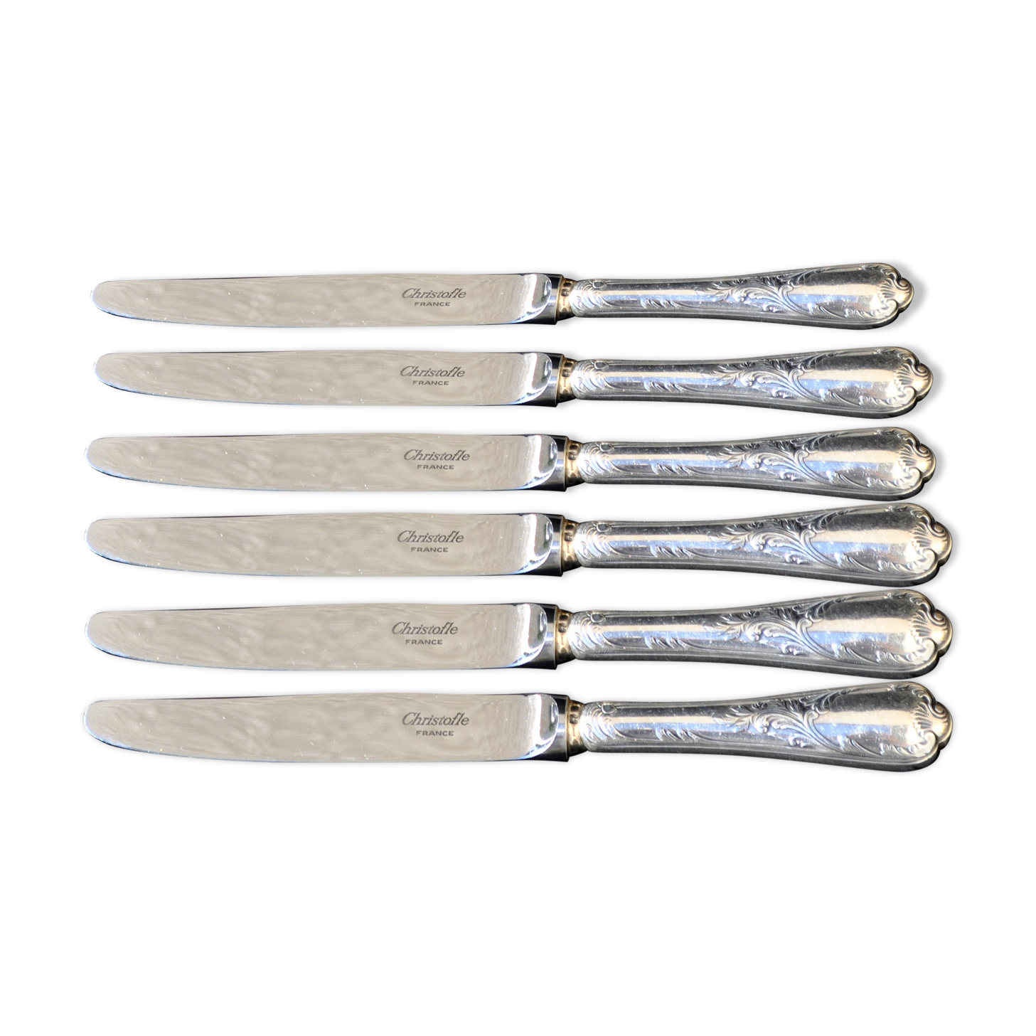 Lot de 6 couteaux Cristofle vintage