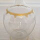 Crystal carafe decorated with gilded leafy interlacings by Saint Louis