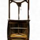 Bar haute vintage en bois / comptoir / meuble bar avec cloche
