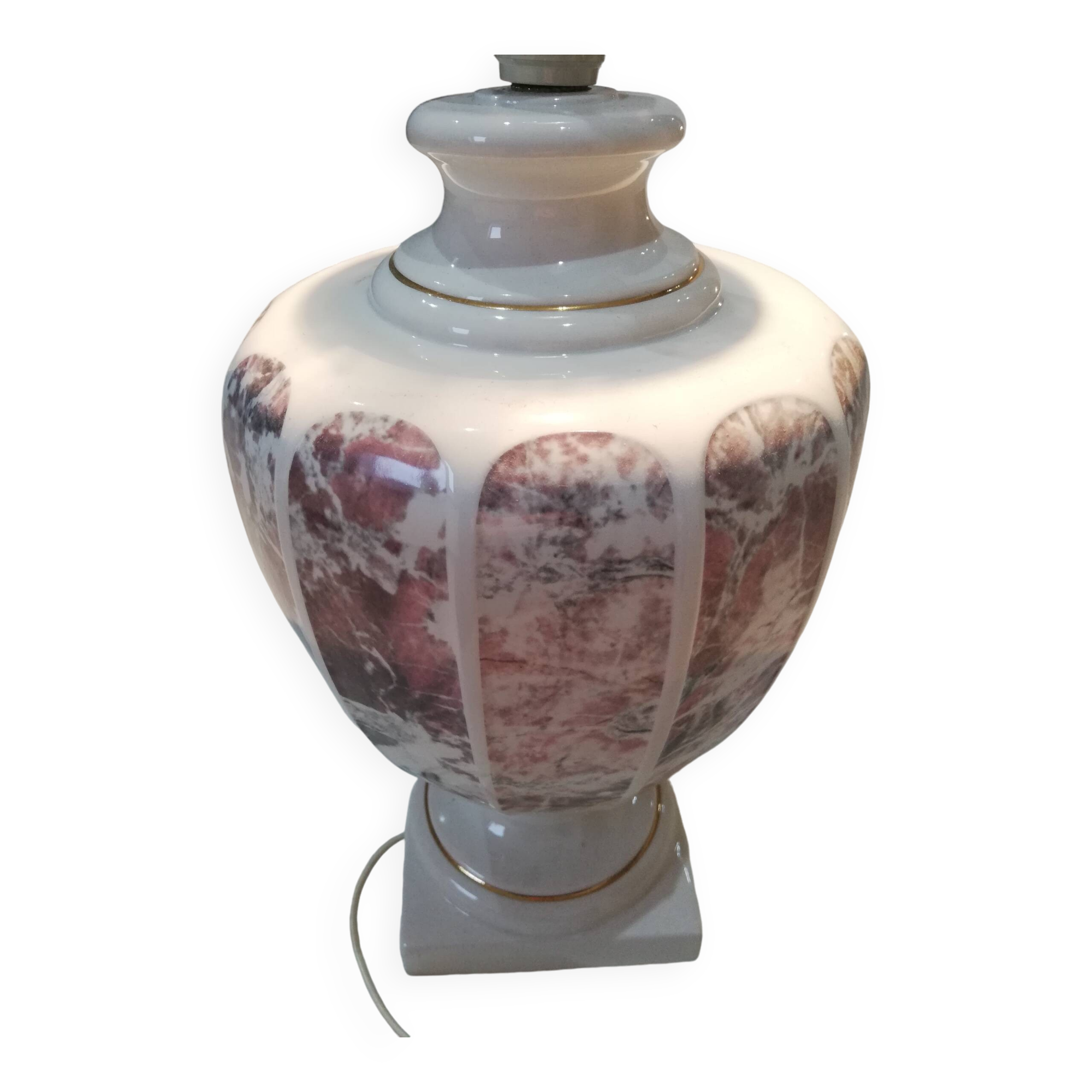 Table lamp in Italian ceramic from the mid-20th century.