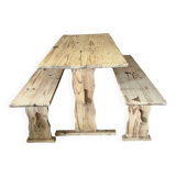 Table and its two benches