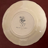 6 dessert plates decorated with field flowers