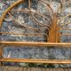 Vintage rattan headboard 1970 140cm