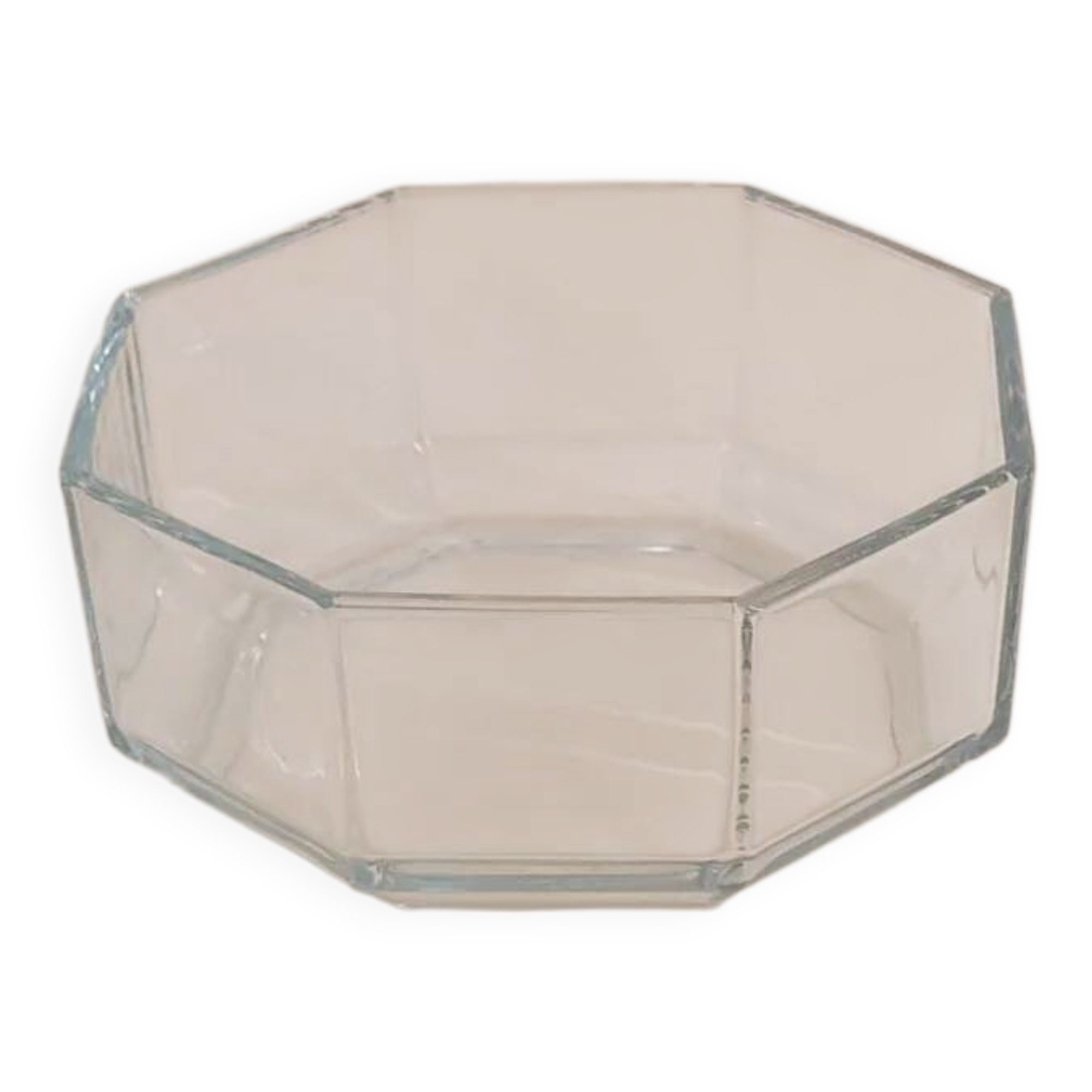 Coupelle en verre octogonale