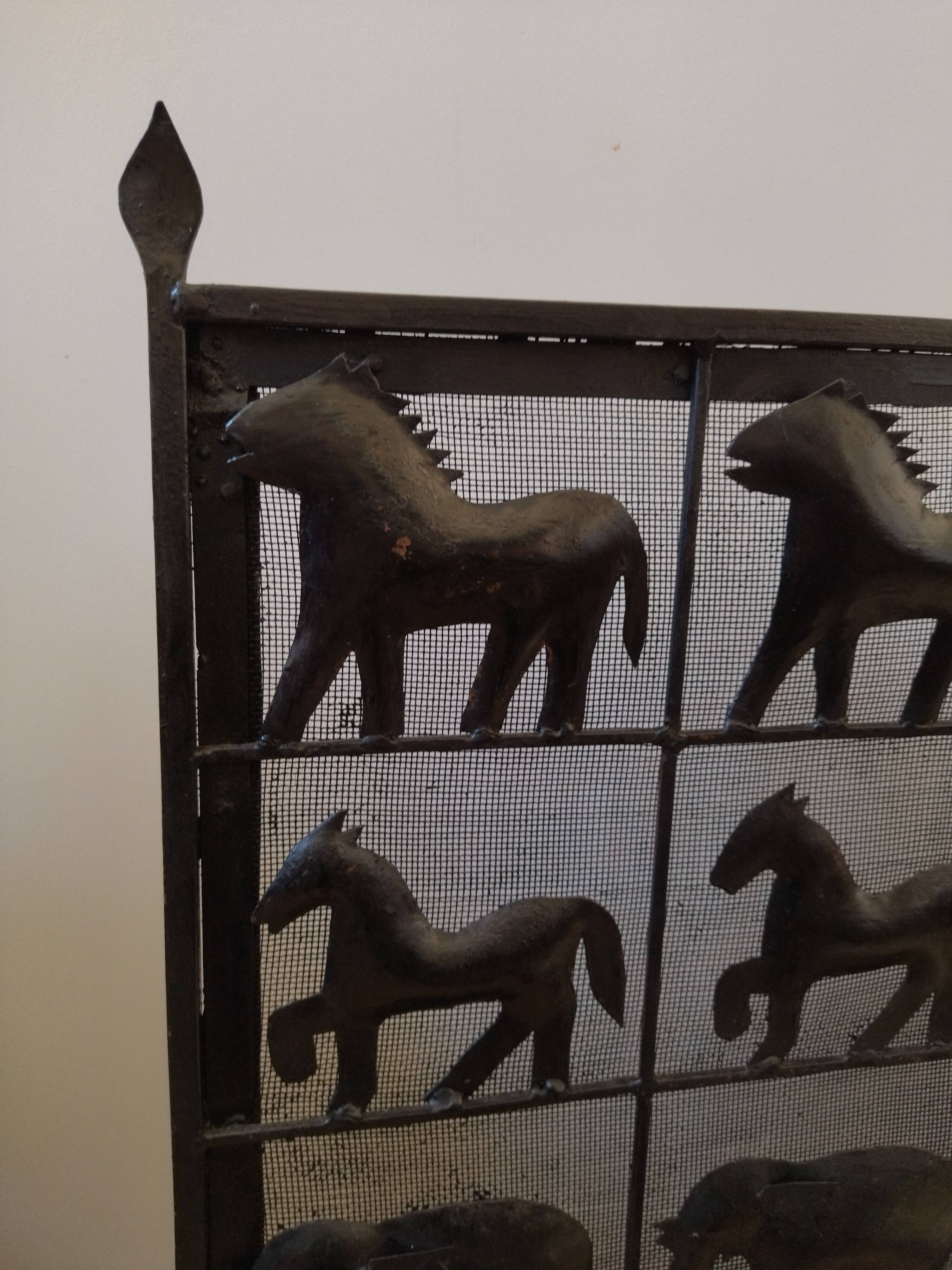 Fire screen chimney screen Marolles 1950