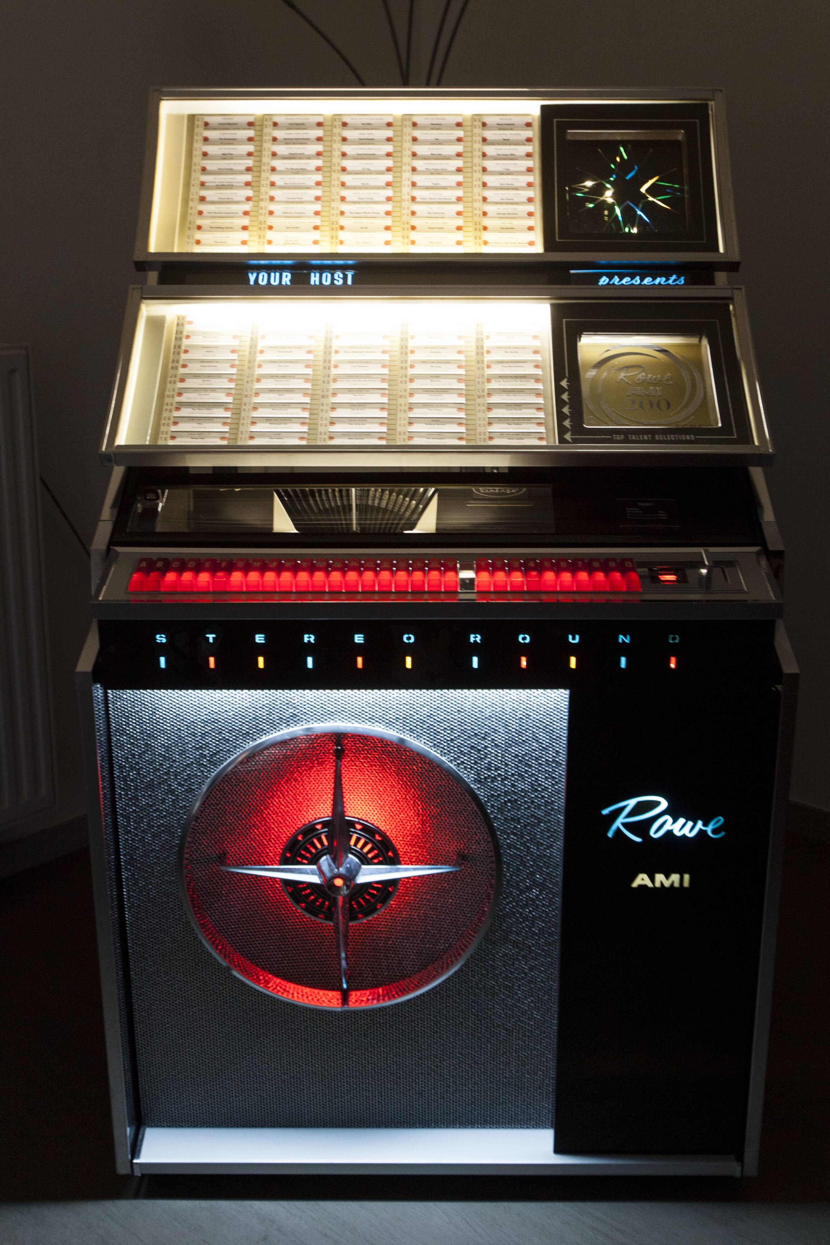 Jukebox Rowe friend from 1963 model "Jal" capa 100 vinyls pop, rock, metal compilation from 1950 to 1990