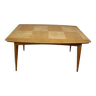 Mid-century Scandinavian dining table in Karelian Birch