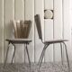Vintage deconstructured "petals" chairs restored