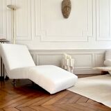 Méridienne design en tissu bouclettes