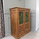 Art Deco glass-fronted oak sideboard (renovated)