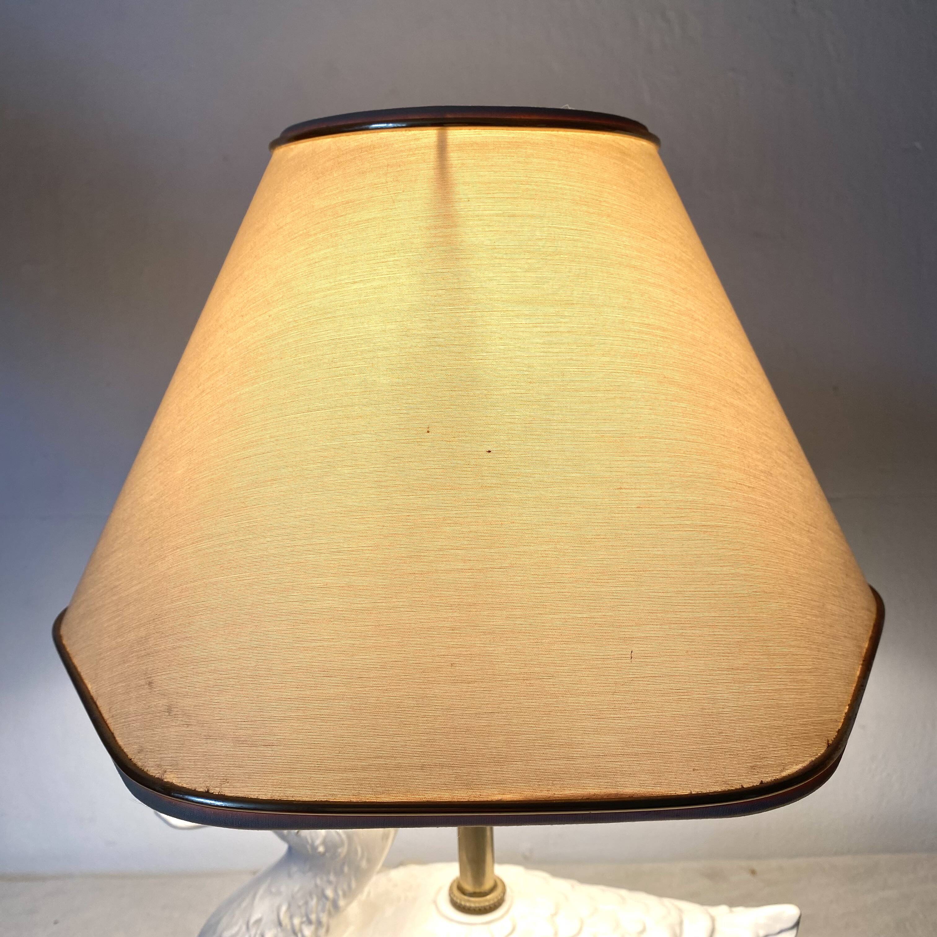 Vintage ceramic duck lamp