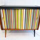 Vintage chest of drawers 2 sliding doors