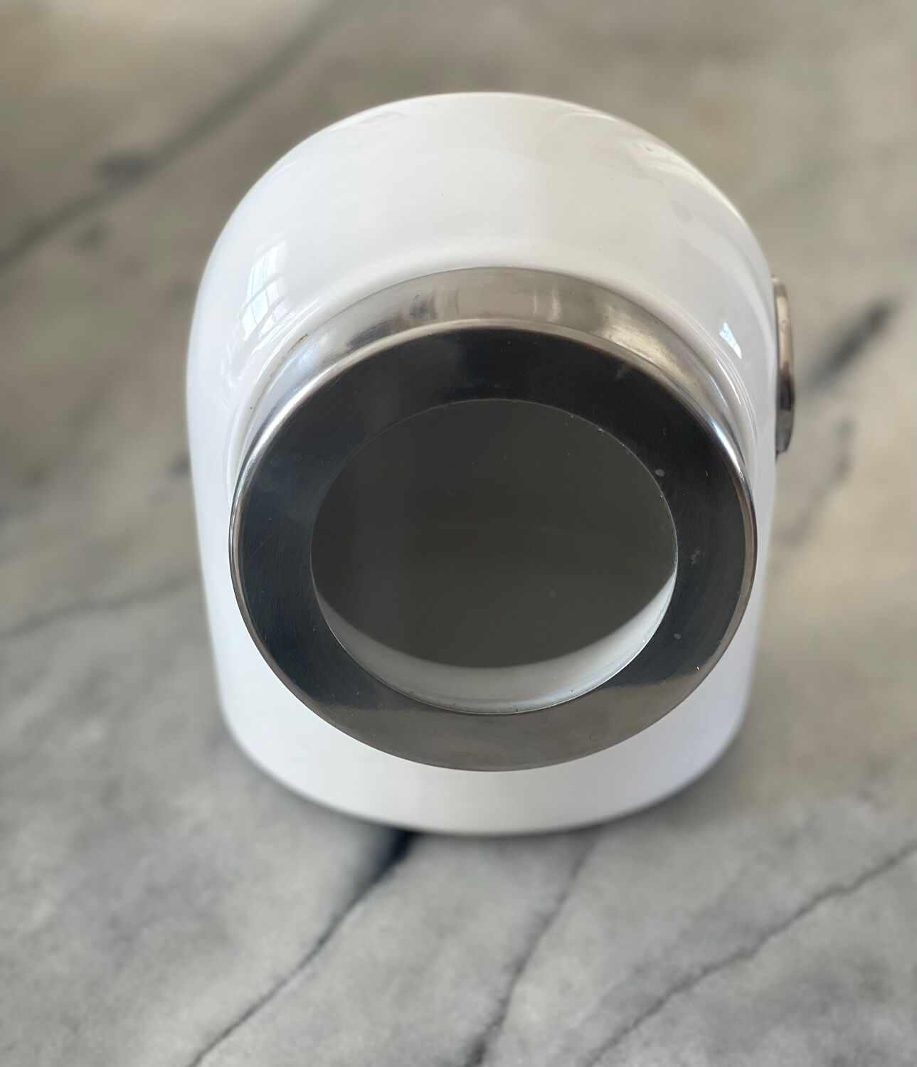 Space age sugar pot