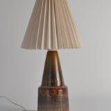 Unique Scandinavian Modern Brutalist Ceramic Table Lamp by Tilgmans, Sweden