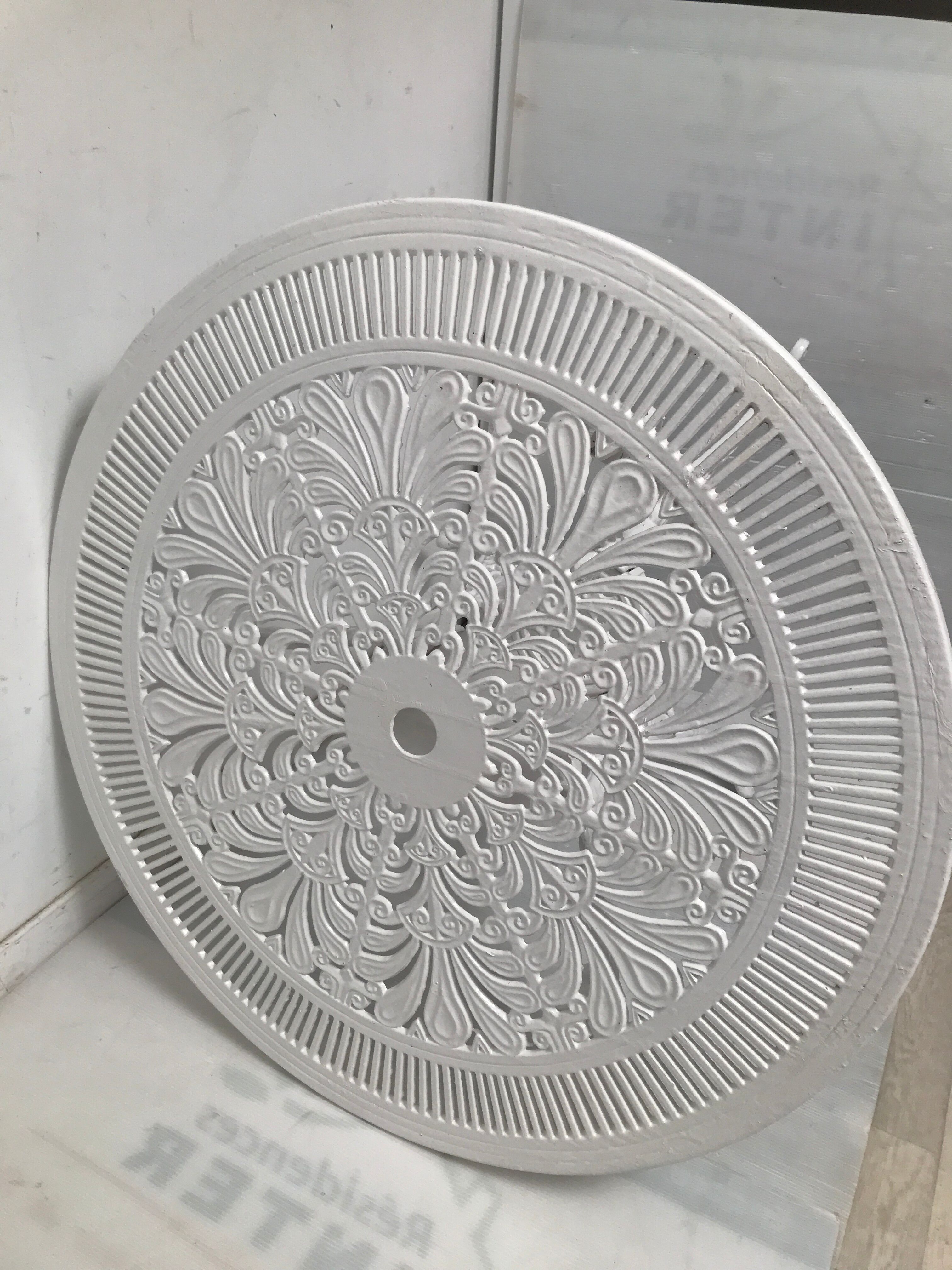 Old white rock garden furniture