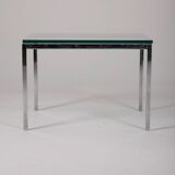 Knoll metal and glass coffee table