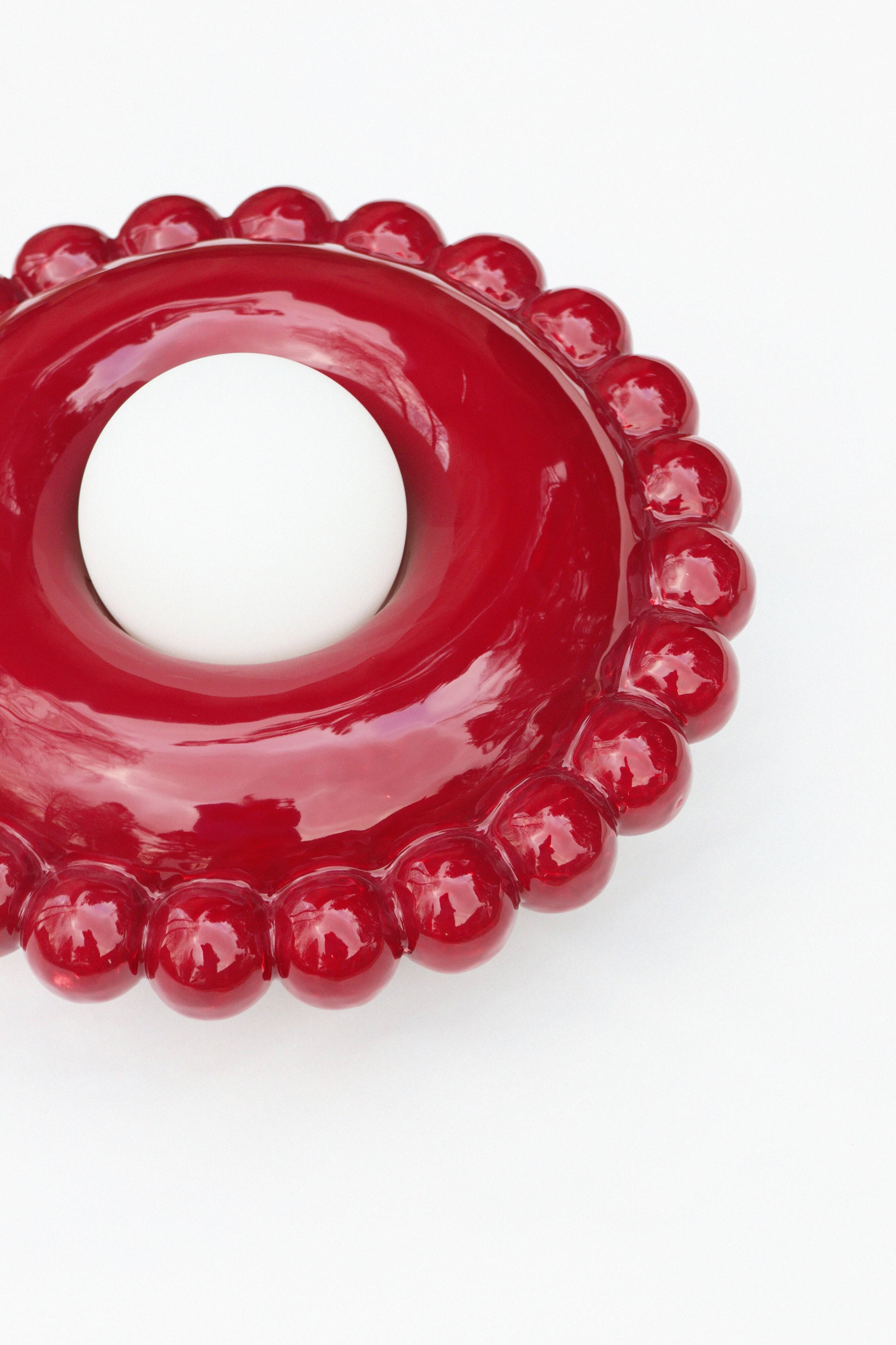 Luna Tall Bordeaux Wall Lamp