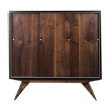 Scandinavian Mid-Century Modern Walnut Vintage Cabinet, 1960s