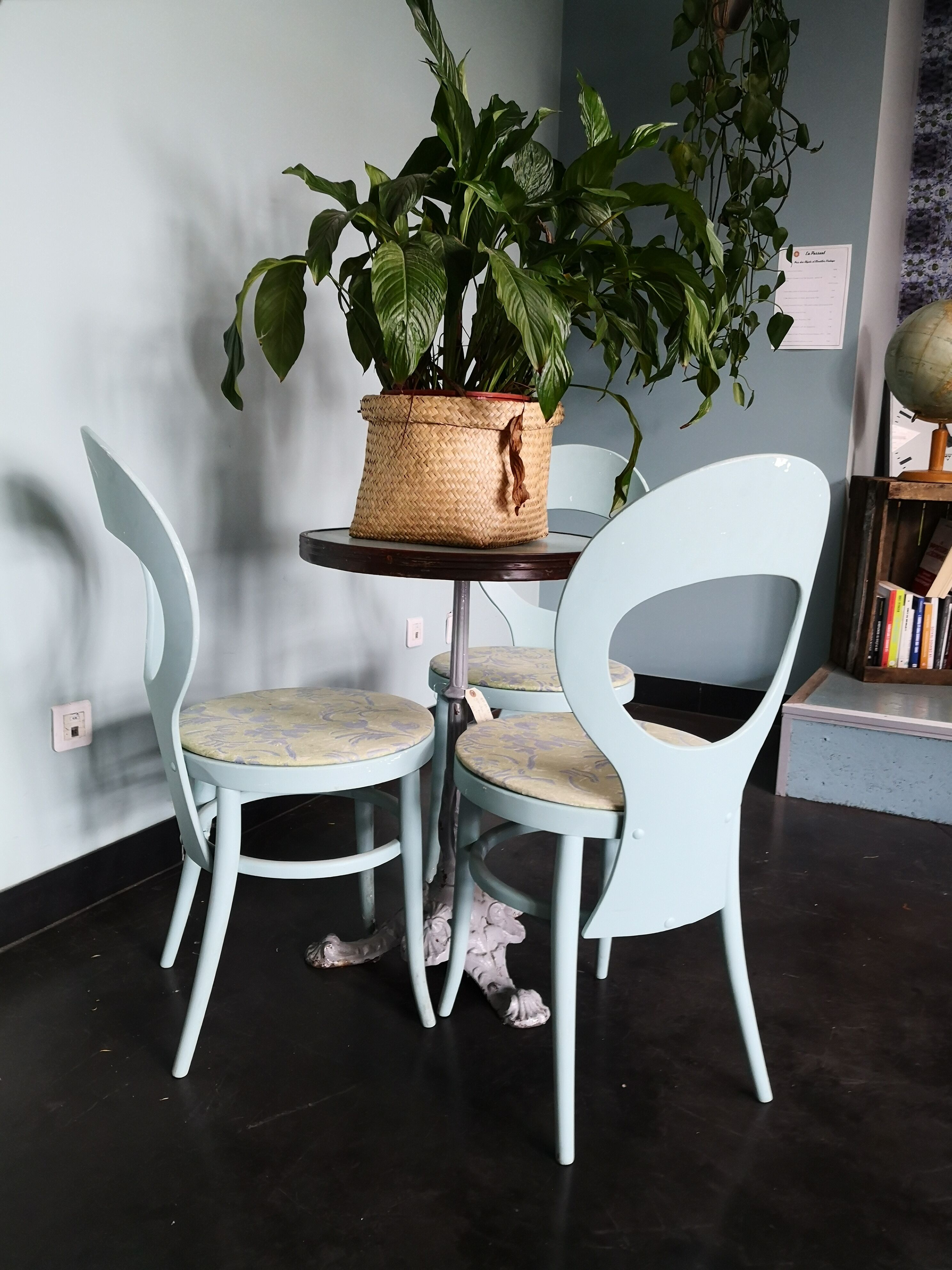 3 Bauman model bistro chairs seagull