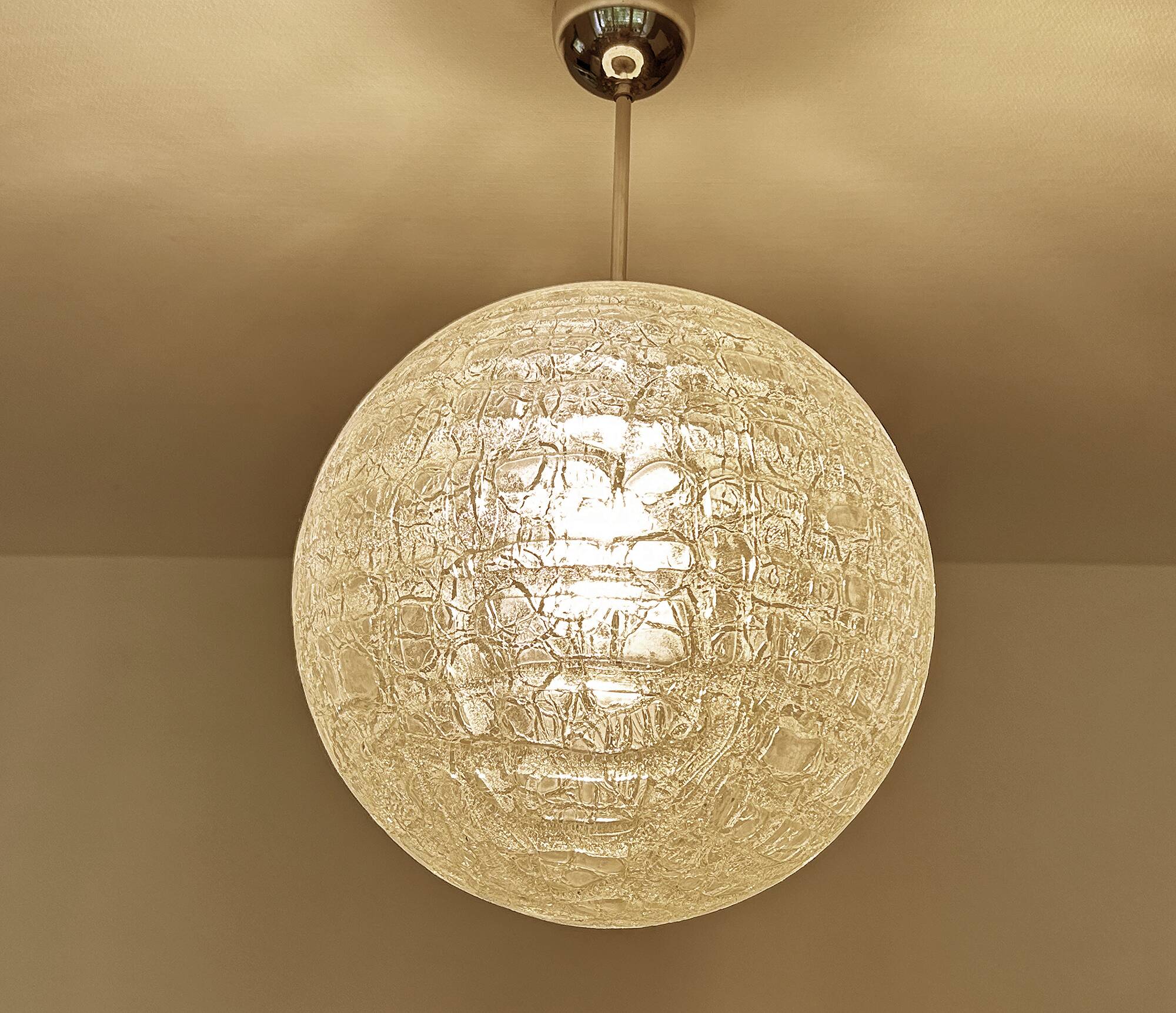Large Vintage Murano Glass Pendant Light