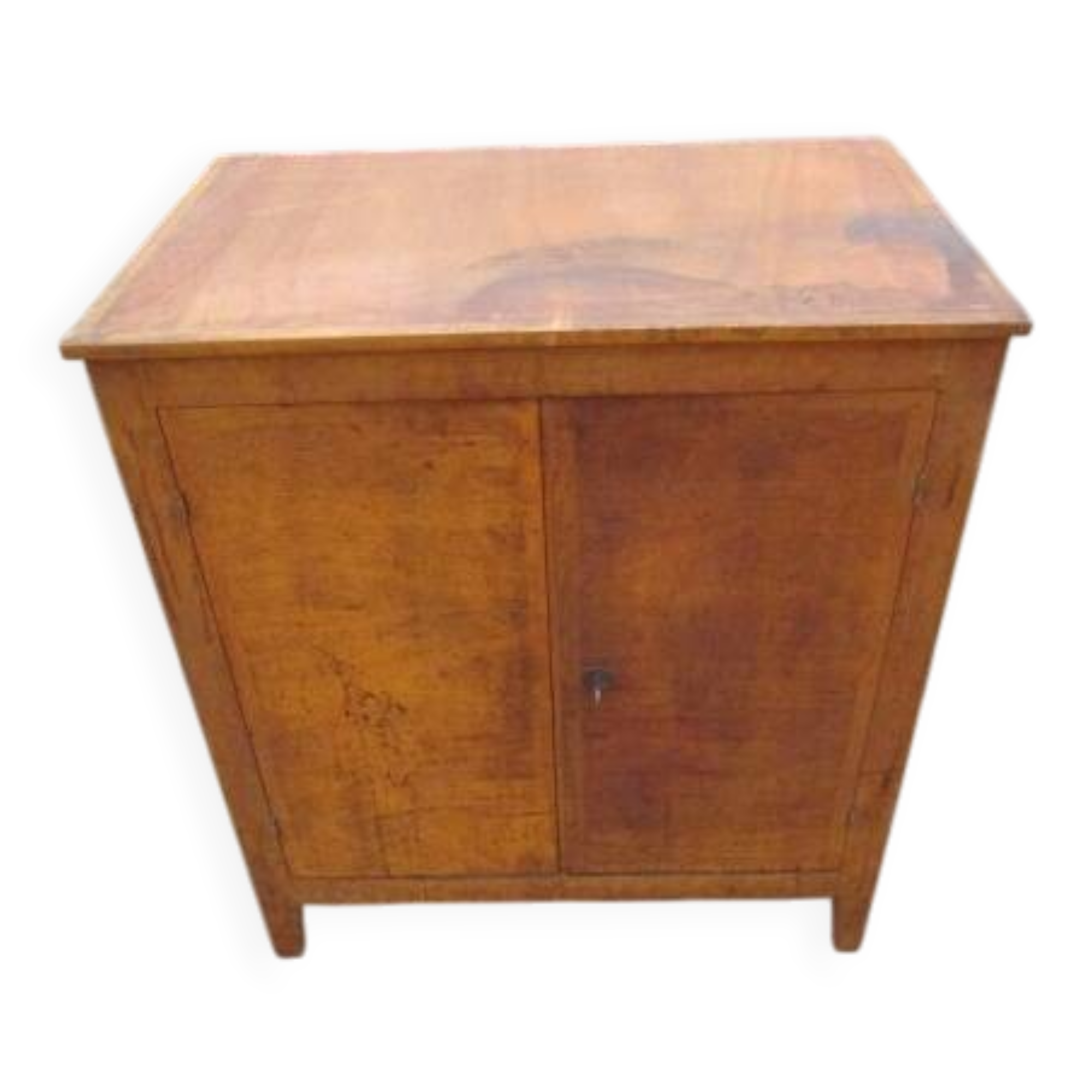 Small antique wooden work or storage cabinet.