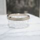 Vintage ashtray in crystal and silver metal
