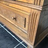 Antique wardrobe with mirror